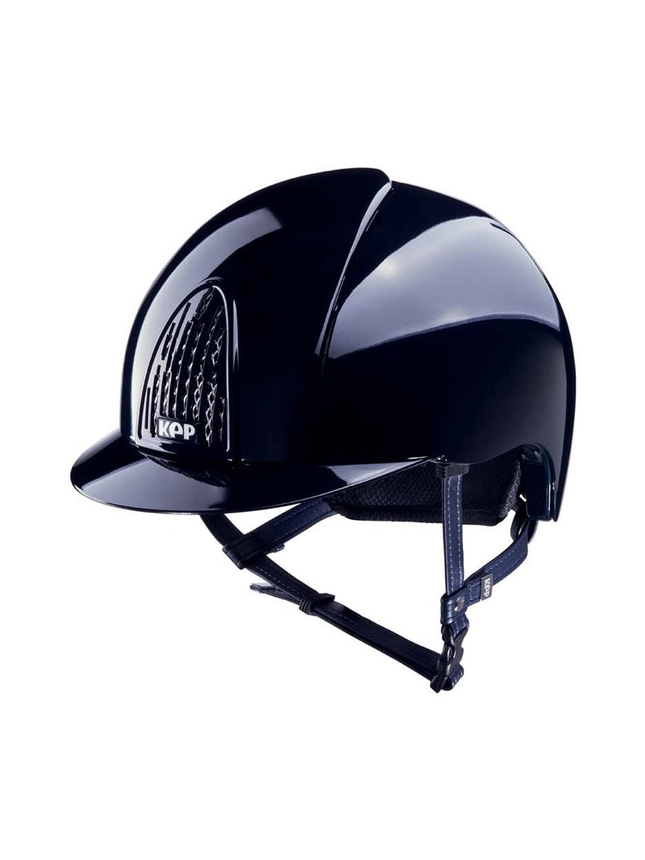 KEP ITALIA SMART KASK JEŹDZIECKI POLISH GRANATOWY - KEP Italia Equishop