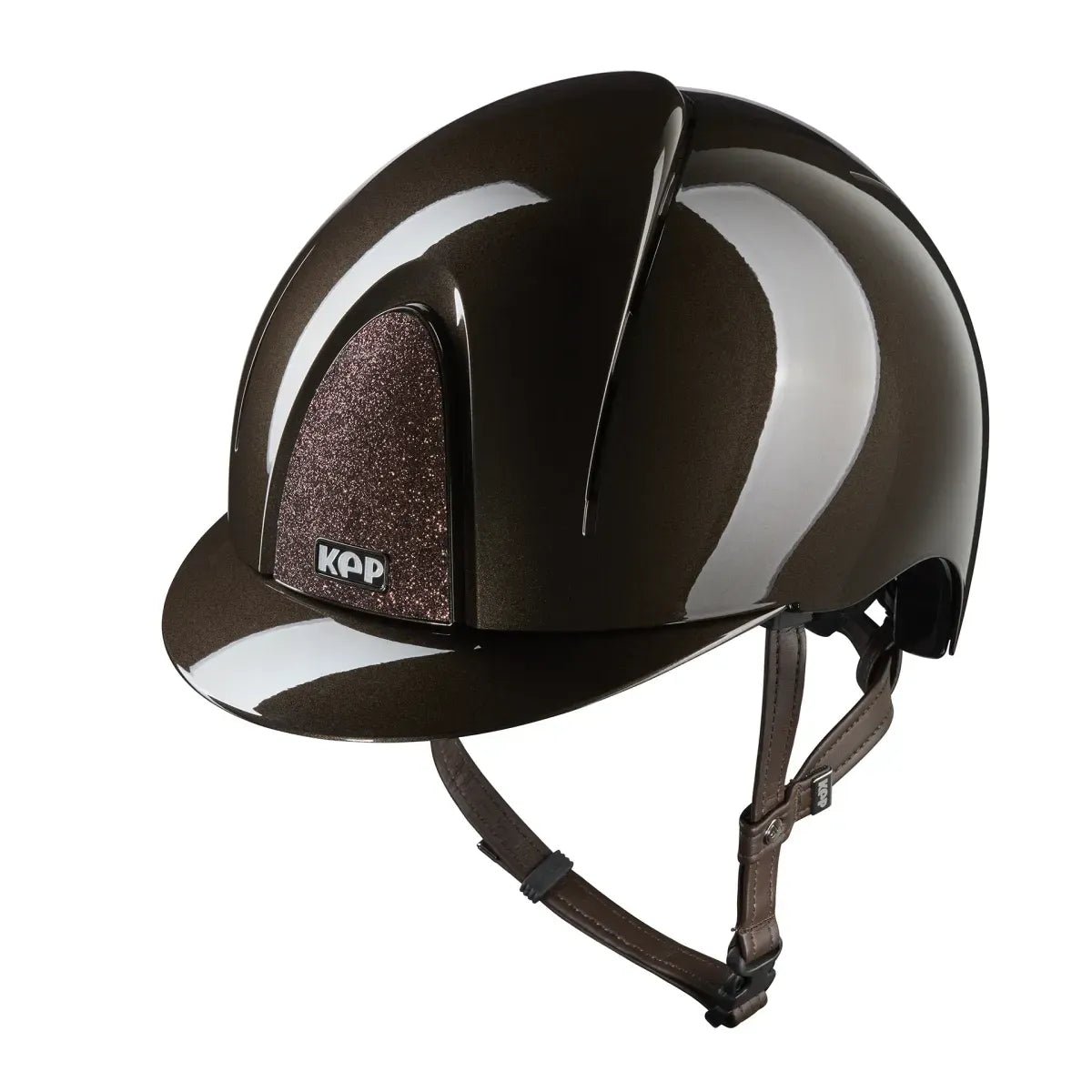KEP SMART NOVA KASK JEŹDZIECKI POLISH BRĄZOWY SHINY STAR - Kep Italia Equishop