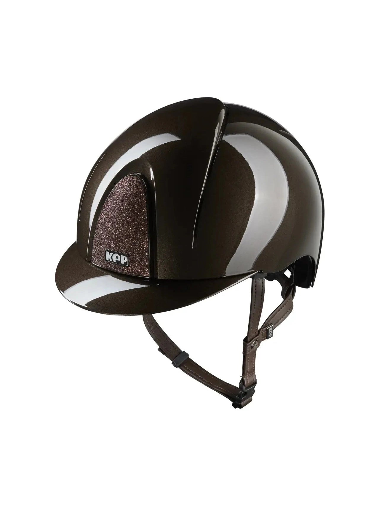 KEP SMART NOVA KASK JEŹDZIECKI POLISH BRĄZOWY SHINY STAR - Kep Italia Equishop