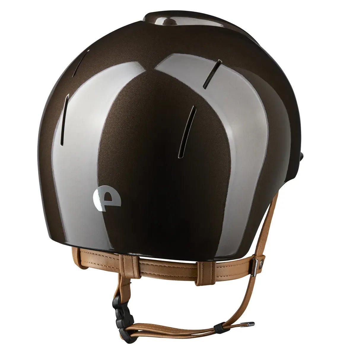 KEP SMART NOVA KASK JEŹDZIECKI POLISH BRĄZOWY Z BEŻOWYM PASKIEM - Kep Italia Equishop