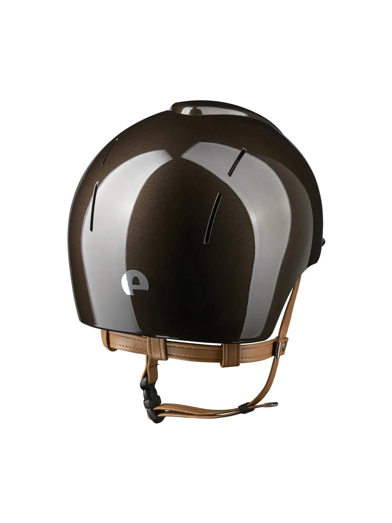 KEP SMART NOVA KASK JEŹDZIECKI POLISH BRĄZOWY Z BEŻOWYM PASKIEM - Kep Italia Equishop