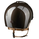 KEP SMART NOVA KASK JEŹDZIECKI POLISH BRĄZOWY Z BEŻOWYM PASKIEM SHINY STAR - Kep Italia Equishop