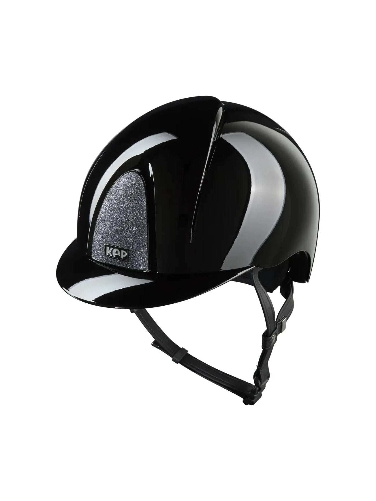 KEP SMART NOVA KASK JEŹDZIECKI POLISH CZARNY SHINY STAR SILVER - Kep Italia Equishop