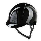 KEP SMART NOVA KASK JEŹDZIECKI POLISH CZARNY SHINY STAR SILVER - Kep Italia Equishop