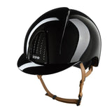 KEP SMART NOVA KASK JEŹDZIECKI POLISH CZARNY Z BEŻOWYM PASKIEM - Kep Italia Equishop