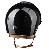 KEP SMART NOVA KASK JEŹDZIECKI POLISH CZARNY Z BEŻOWYM PASKIEM - Kep Italia Equishop