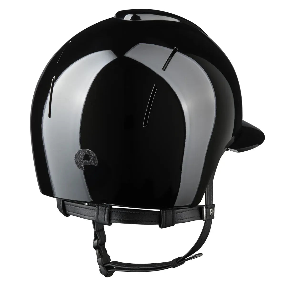 KEP SMART NOVA KASK JEŹDZIECKI POLISH DASZEK POLO CZARNY SHINY STAR - Kep Italia Equishop