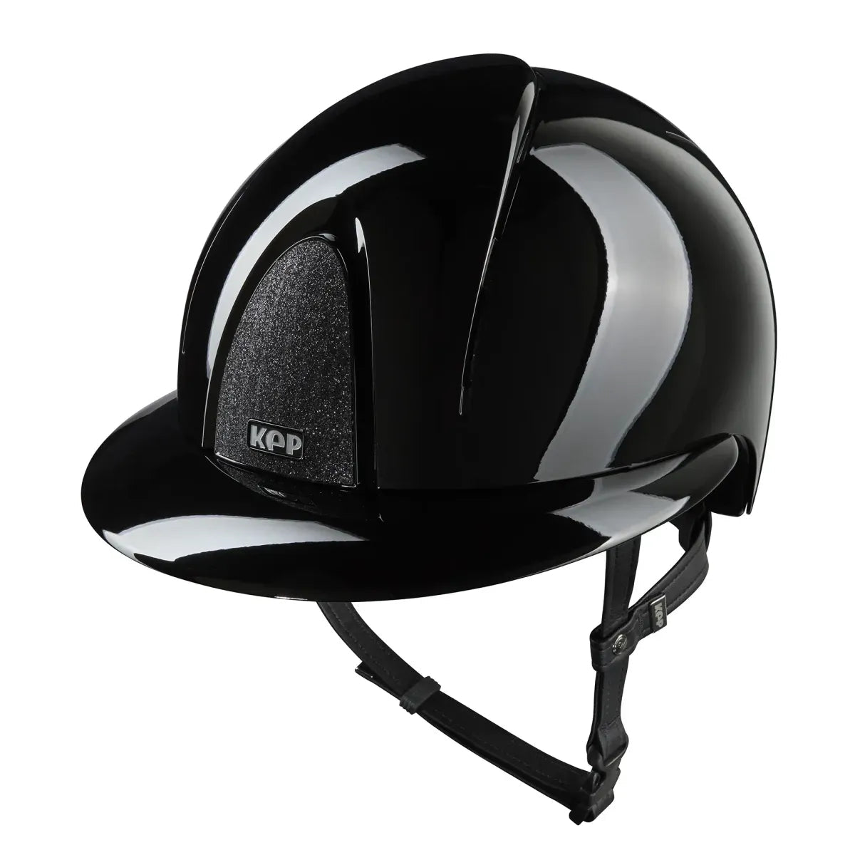 KEP SMART NOVA KASK JEŹDZIECKI POLISH DASZEK POLO CZARNY SHINY STAR - Kep Italia Equishop