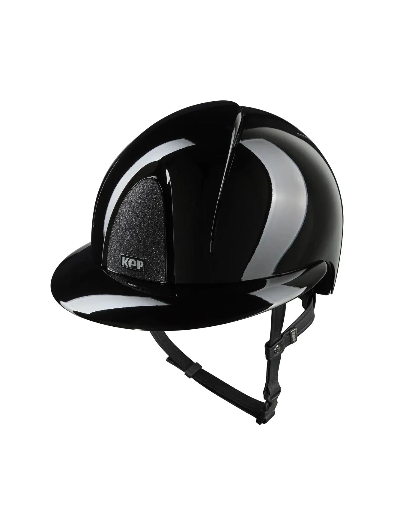 KEP SMART NOVA KASK JEŹDZIECKI POLISH DASZEK POLO CZARNY SHINY STAR - Kep Italia Equishop