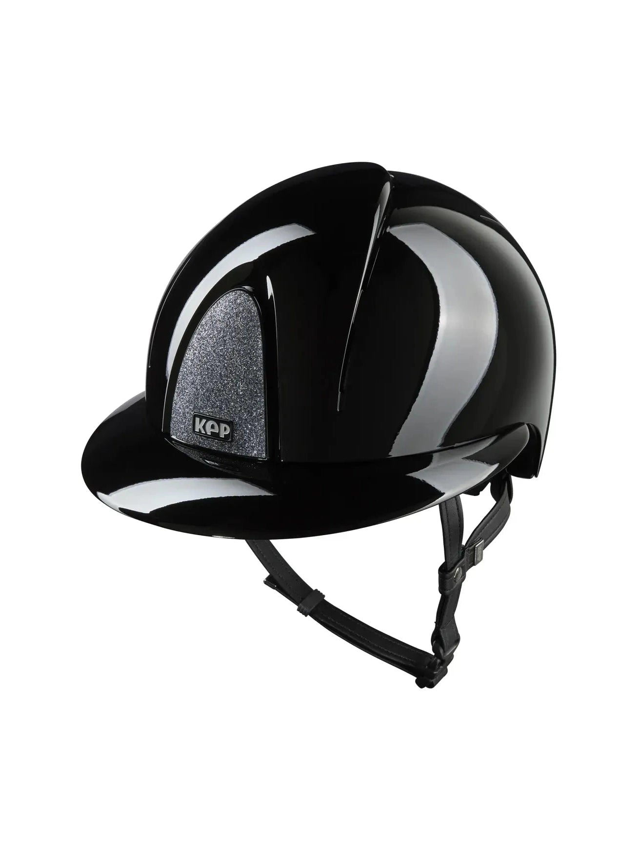 KEP SMART NOVA KASK JEŹDZIECKI POLISH DASZEK POLO CZARNY SHINY STAR SILVER - Kep Italia Equishop
