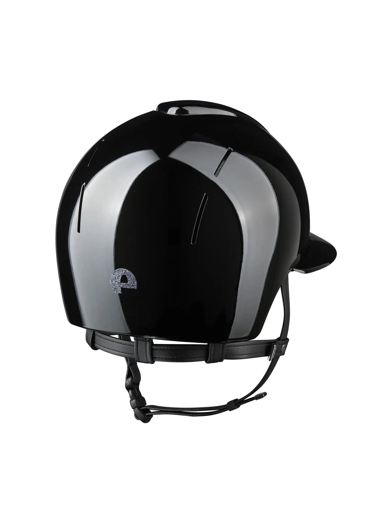 KEP SMART NOVA KASK JEŹDZIECKI POLISH DASZEK POLO CZARNY SHINY STAR SILVER - Kep Italia Equishop