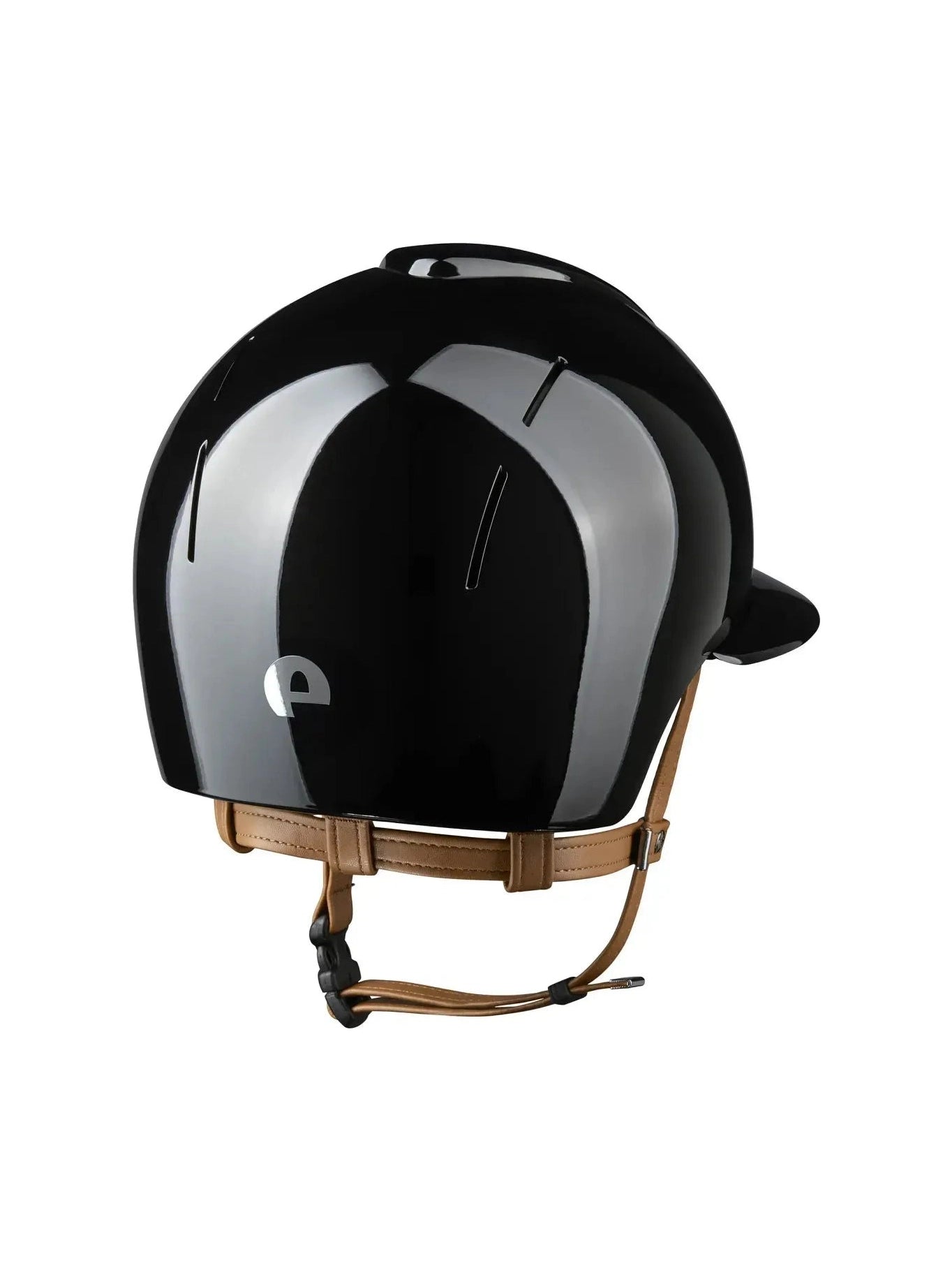 KEP SMART NOVA KASK JEŹDZIECKI POLISH DASZEK POLO CZARNY Z BEŻOWYM PASKIEM - Kep Italia Equishop