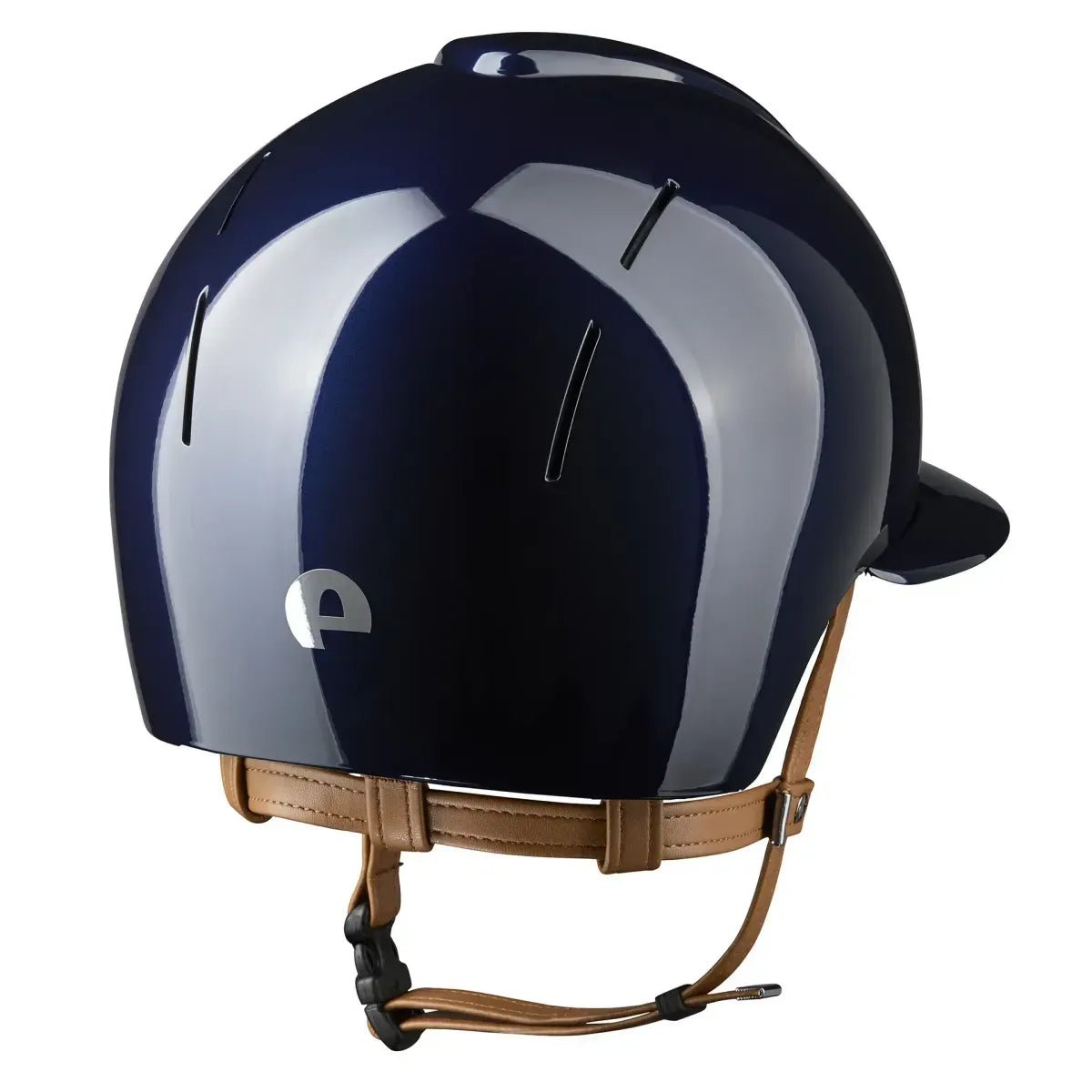 KEP SMART NOVA KASK JEŹDZIECKI POLISH DASZEK POLO GRANATOWY Z BEŻOWYM PASKIEM - Kep Italia Equishop