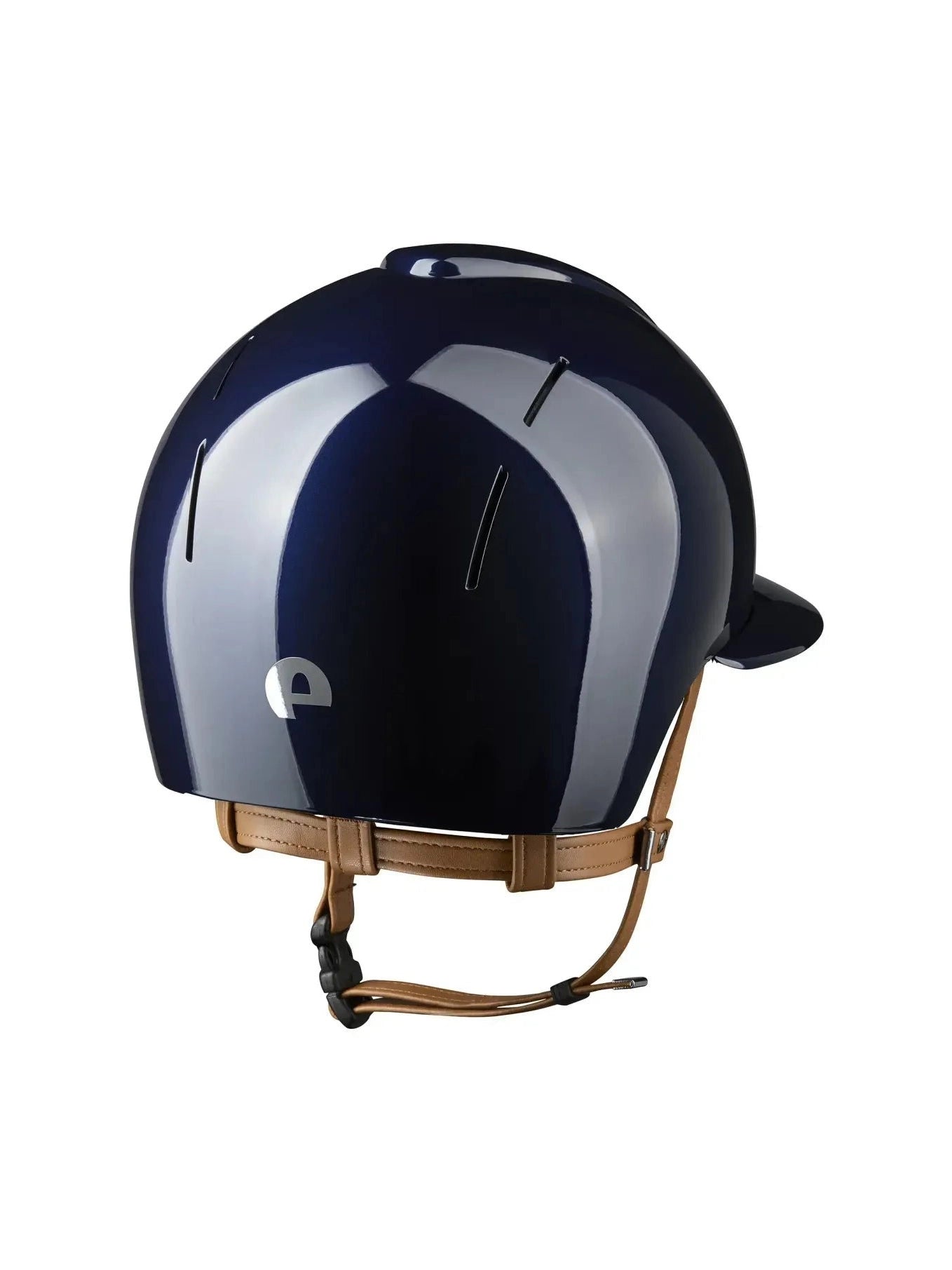 KEP SMART NOVA KASK JEŹDZIECKI POLISH DASZEK POLO GRANATOWY Z BEŻOWYM PASKIEM - Kep Italia Equishop