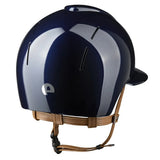 KEP SMART NOVA KASK JEŹDZIECKI POLISH DASZEK POLO GRANATOWY Z BEŻOWYM PASKIEM - Kep Italia Equishop