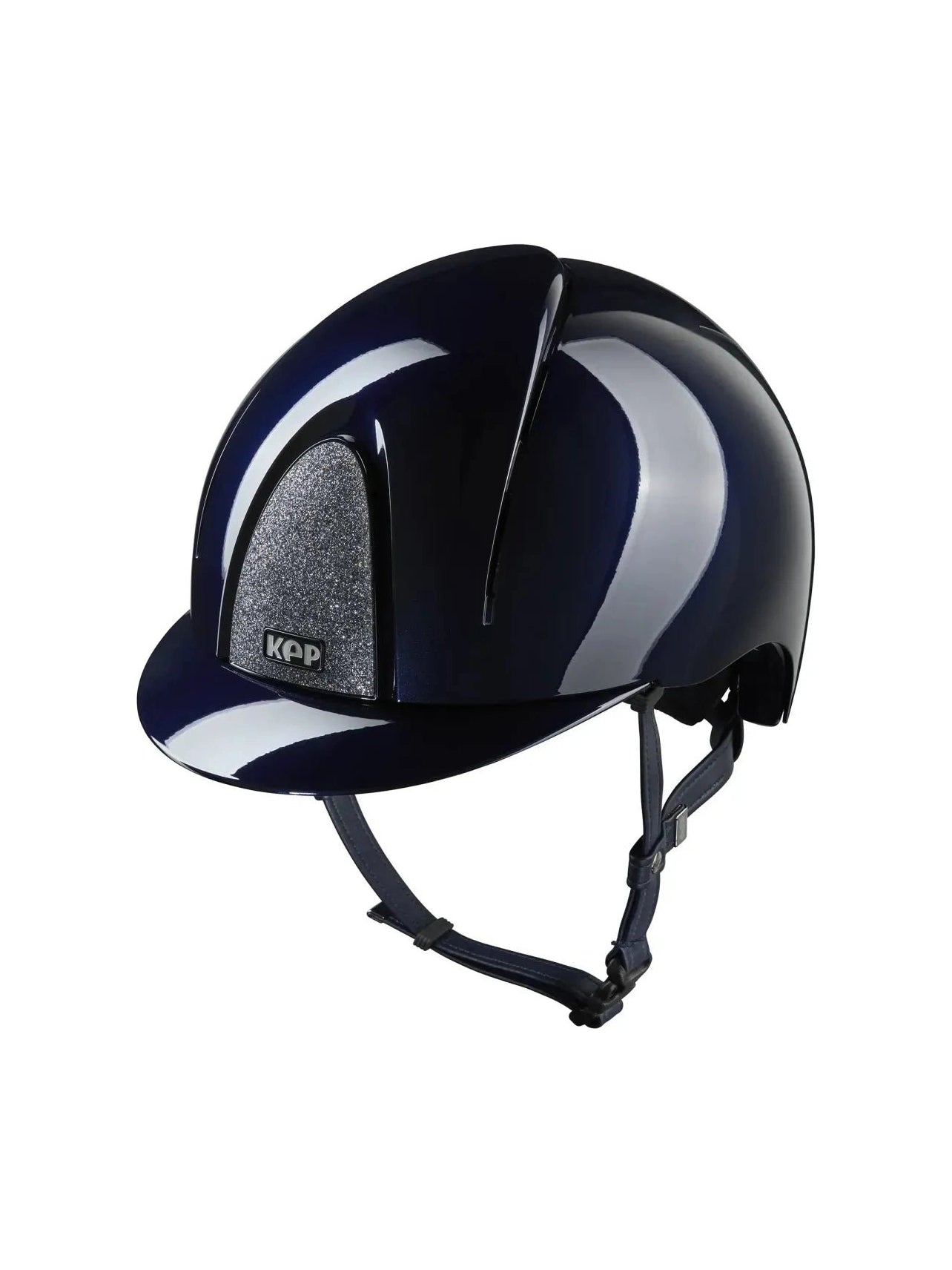KEP SMART NOVA KASK JEŹDZIECKI POLISH GRANATOWY SHINY STAR SILVER - Kep Italia Equishop