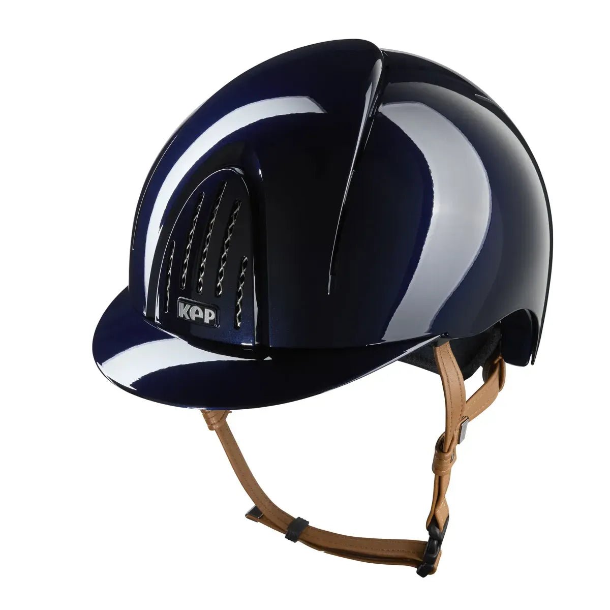 KEP SMART NOVA KASK JEŹDZIECKI POLISH GRANATOWY Z BEŻOWYM PASKIEM - Kep Italia Equishop