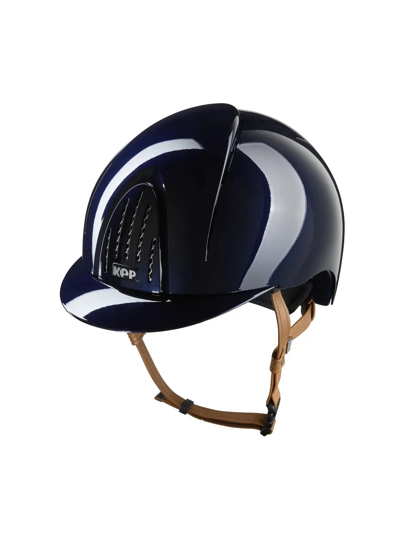 KEP SMART NOVA KASK JEŹDZIECKI POLISH GRANATOWY Z BEŻOWYM PASKIEM - Kep Italia Equishop