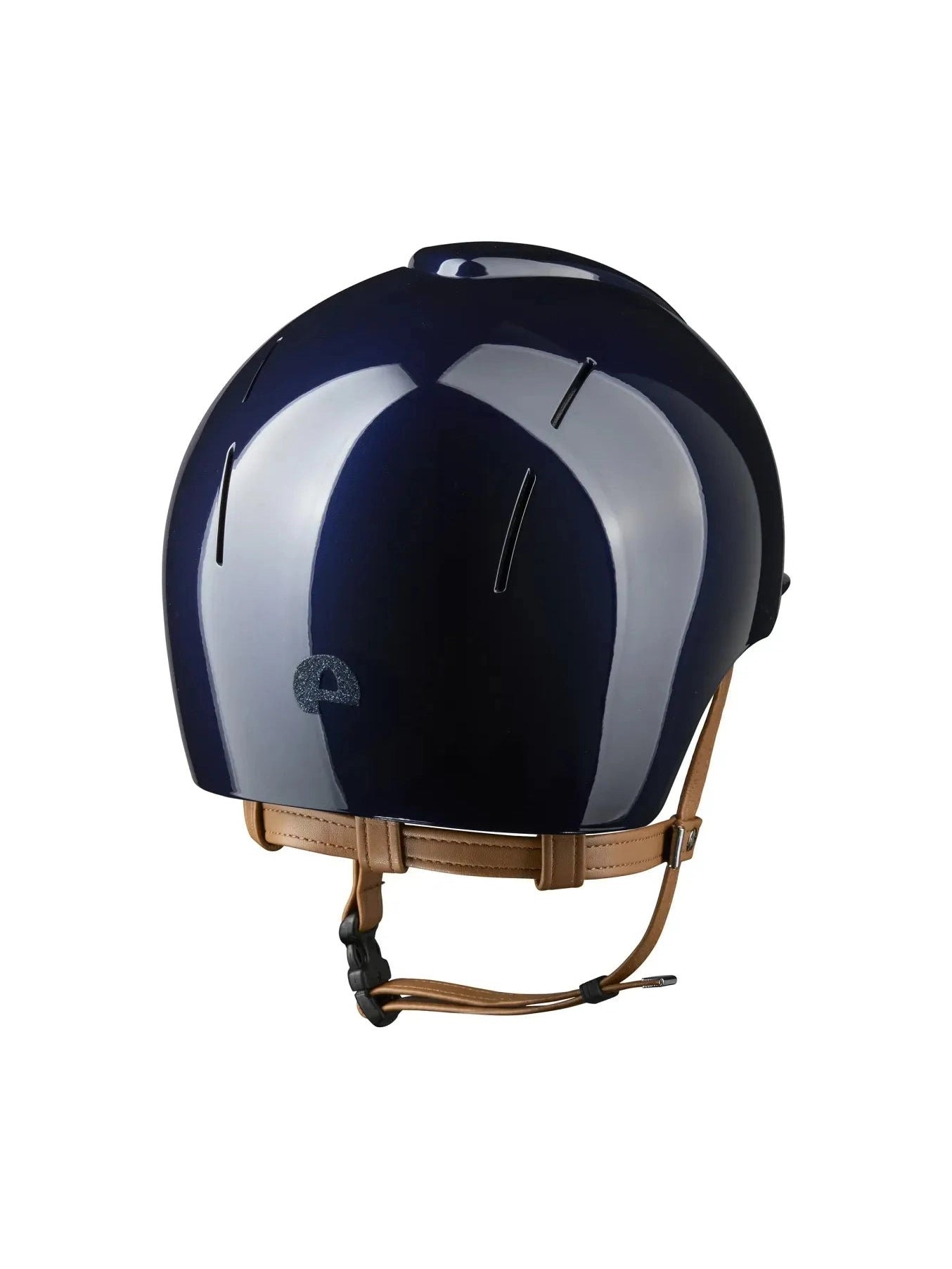 KEP SMART NOVA KASK JEŹDZIECKI POLISH GRANATOWY Z BEŻOWYM PASKIEM SHINY STAR - Kep Italia Equishop