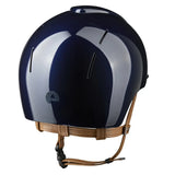 KEP SMART NOVA KASK JEŹDZIECKI POLISH GRANATOWY Z BEŻOWYM PASKIEM SHINY STAR - Kep Italia Equishop