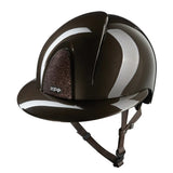 KEP SMART NOVA KASK JEŹDZIECKI POLISH POLO BRĄZOWY SHINY STAR - Kep Italia Equishop