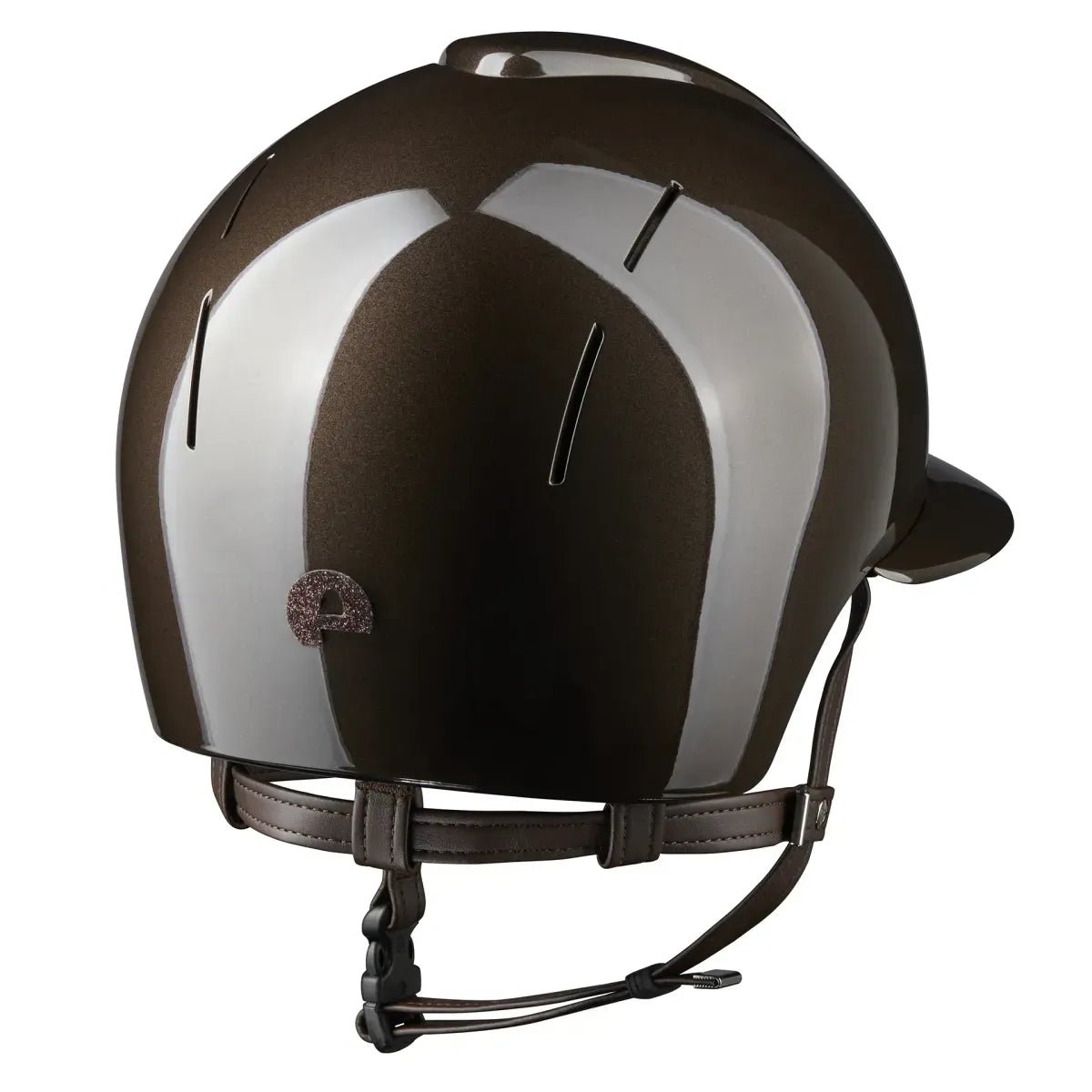 KEP SMART NOVA KASK JEŹDZIECKI POLISH POLO BRĄZOWY SHINY STAR - Kep Italia Equishop