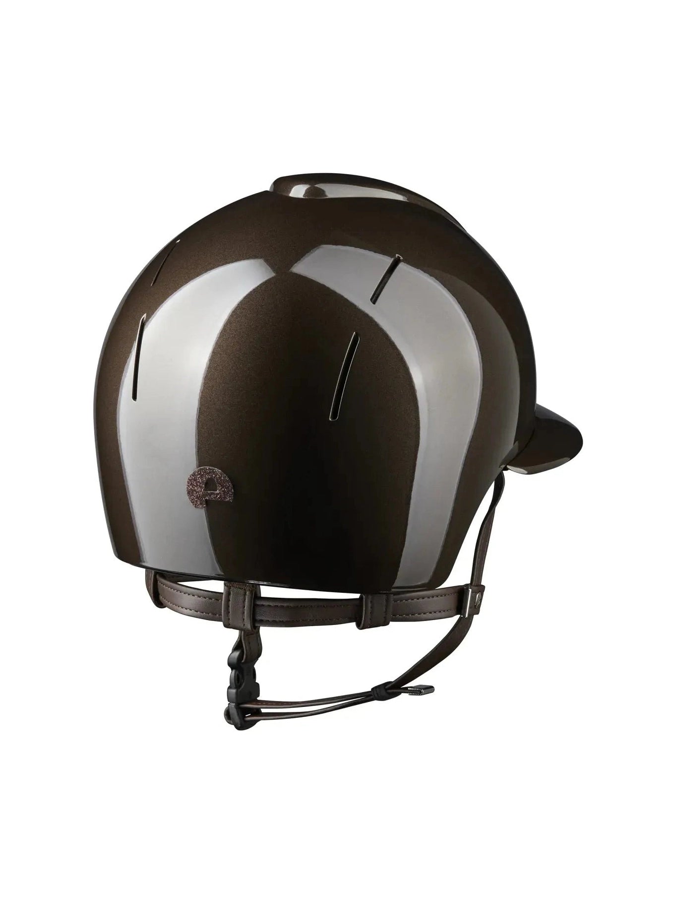 KEP SMART NOVA KASK JEŹDZIECKI POLISH POLO BRĄZOWY SHINY STAR - Kep Italia Equishop