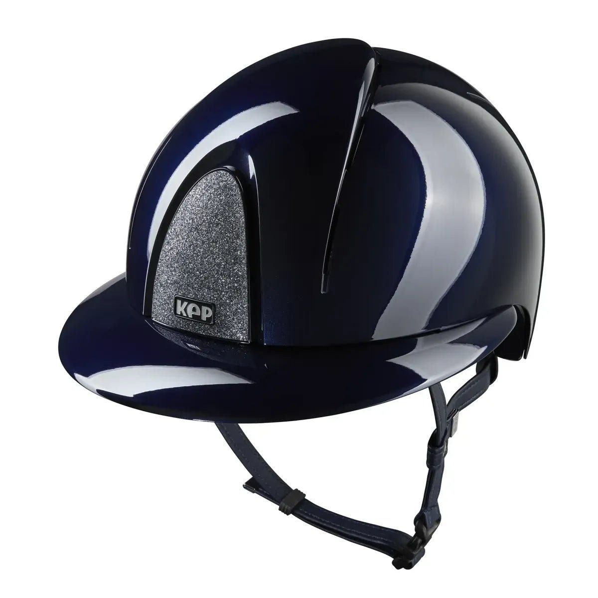 KEP SMART NOVA KASK JEŹDZIECKI POLISH POLO GRANATOWY SHINY STAR SILVER - Kep Italia Equishop