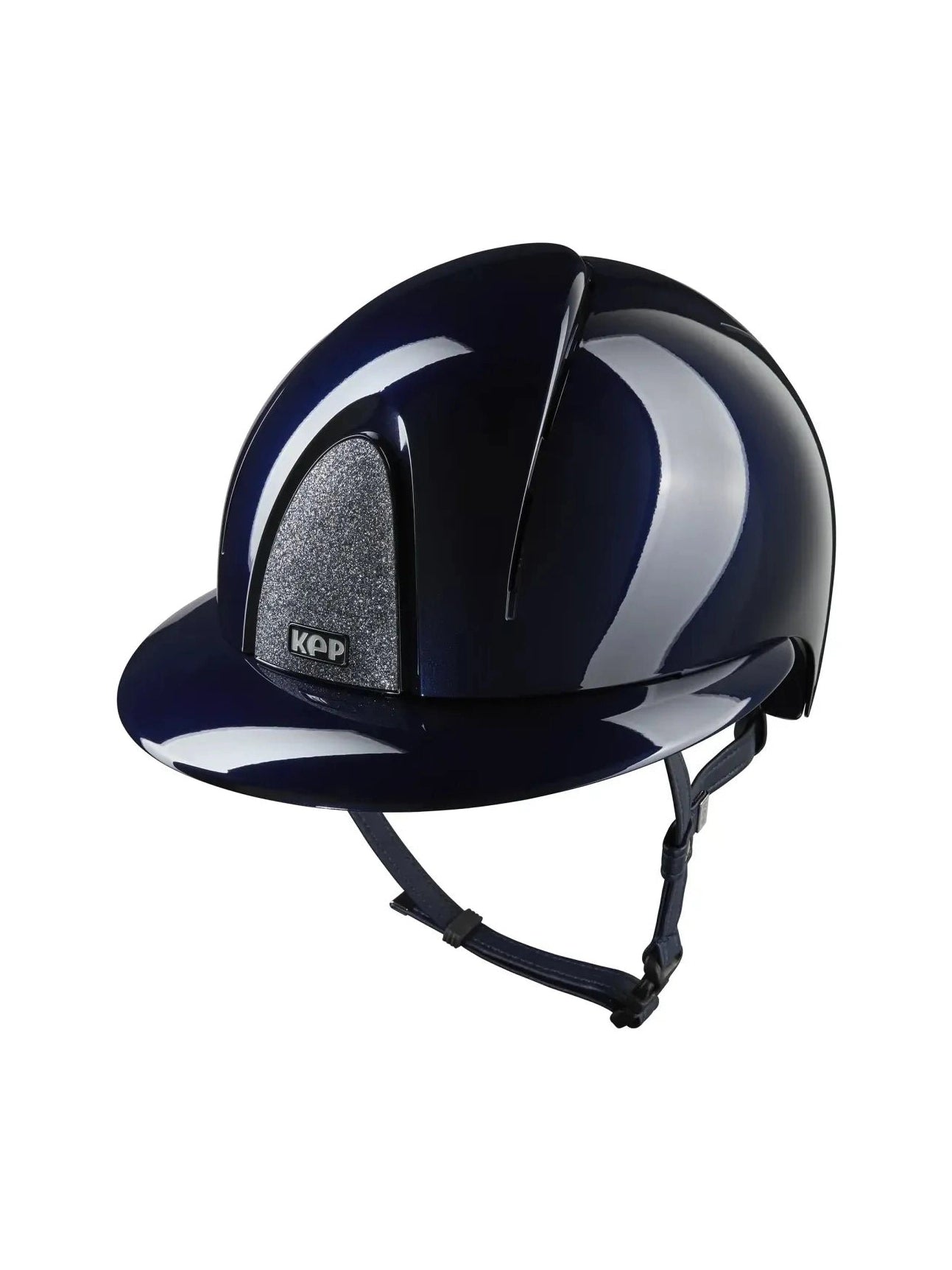 KEP SMART NOVA KASK JEŹDZIECKI POLISH POLO GRANATOWY SHINY STAR SILVER - Kep Italia Equishop