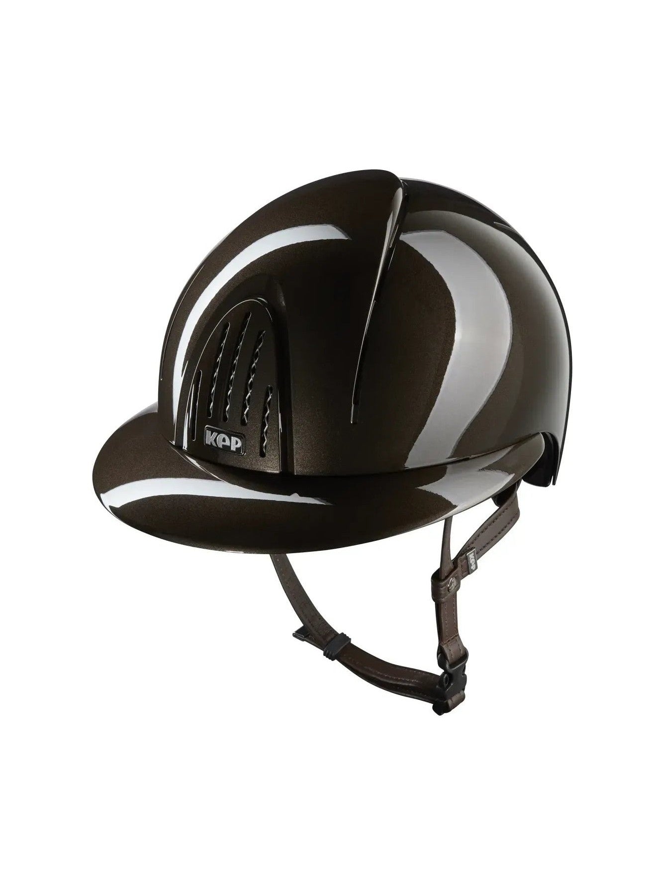 KEP SMART NOVA KASK JEŹDZIECKI STANDARD POLISH DASZEK POLO BRĄZOWY - Kep Italia Equishop