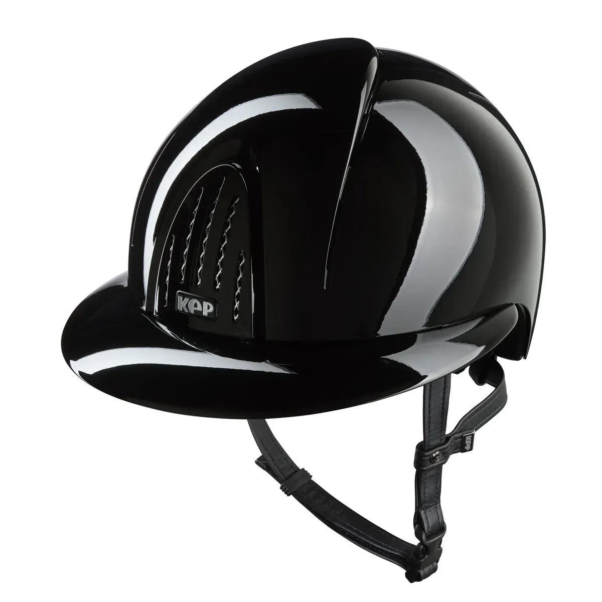 KEP SMART NOVA KASK JEŹDZIECKI STANDARD POLISH DASZEK POLO CZARNY - Kep Italia Equishop