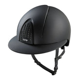 KEP SMART NOVA KASK JEŹDZIECKI STANDARD TEXTILE DASZEK POLO CZARNY - Kep Italia Equishop