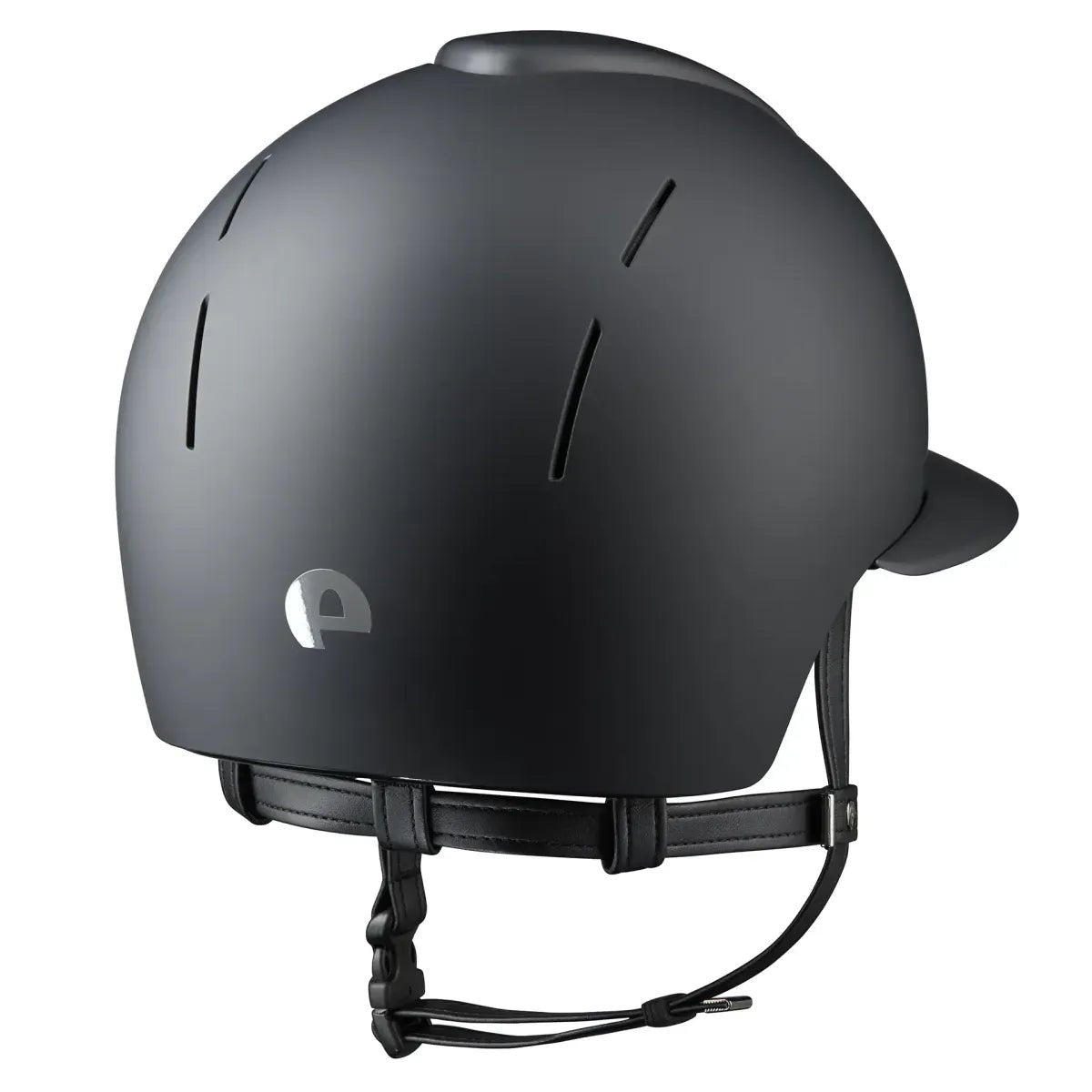 KEP SMART NOVA KASK JEŹDZIECKI STANDARD TEXTILE DASZEK POLO CZARNY - Kep Italia Equishop