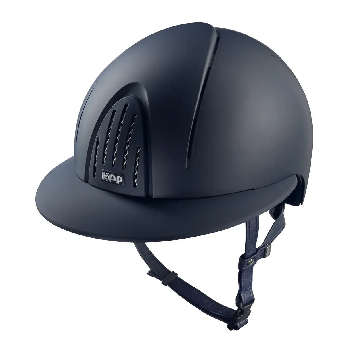 KEP SMART NOVA KASK JEŹDZIECKI STANDARD TEXTILE DASZEK POLO GRANATOWY - Kep Italia Equishop