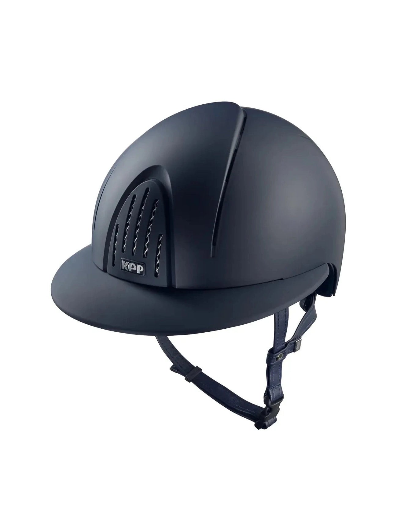 KEP SMART NOVA KASK JEŹDZIECKI STANDARD TEXTILE DASZEK POLO GRANATOWY - Kep Italia Equishop