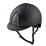 KEP SMART NOVA KASK JEŹDZIECKI TEXTILE CZARNY SHINY STAR SILVER - Kep Italia Equishop