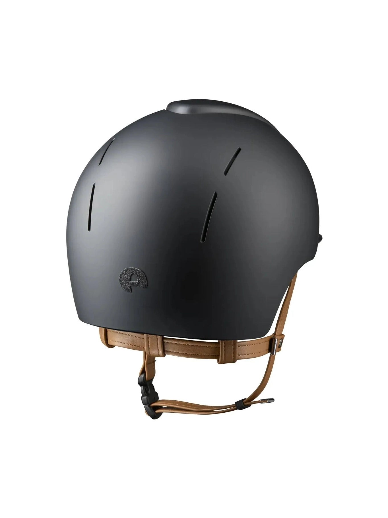 KEP SMART NOVA KASK JEŹDZIECKI TEXTILE CZARNY Z BEŻOWYM PASKIEM SHINY STAR - Kep Italia Equishop