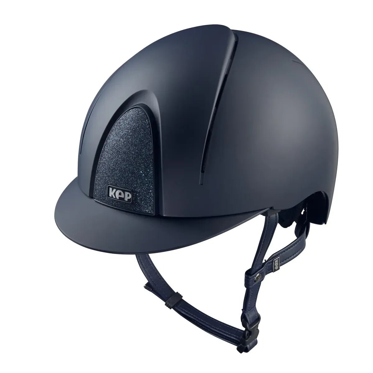 KEP SMART NOVA KASK JEŹDZIECKI TEXTILE GRANATOWY SHINY STAR - Kep Italia Equishop