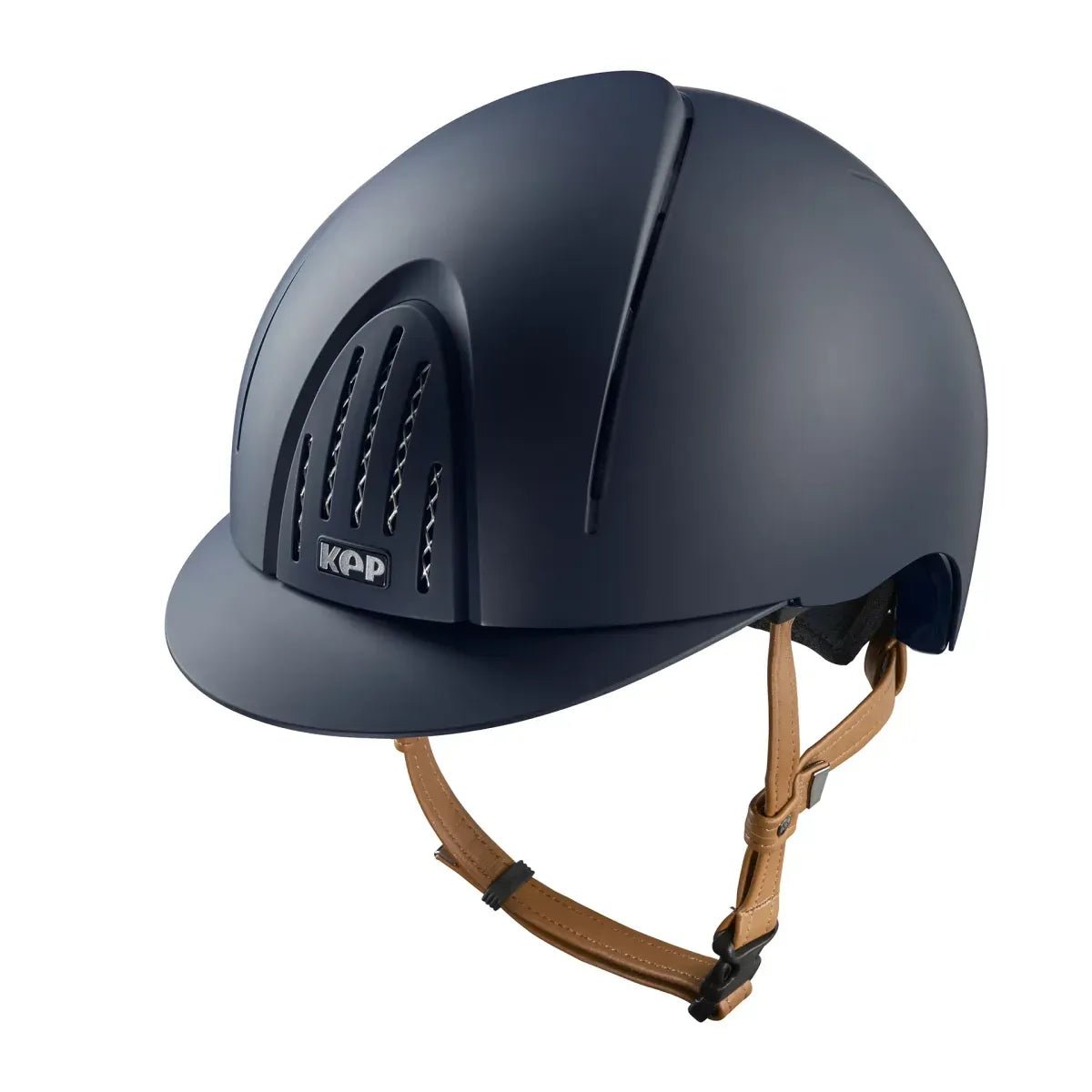 KEP SMART NOVA KASK JEŹDZIECKI TEXTILE GRANATOWY Z BEŻOWYM PASKIEM - Kep Italia Equishop