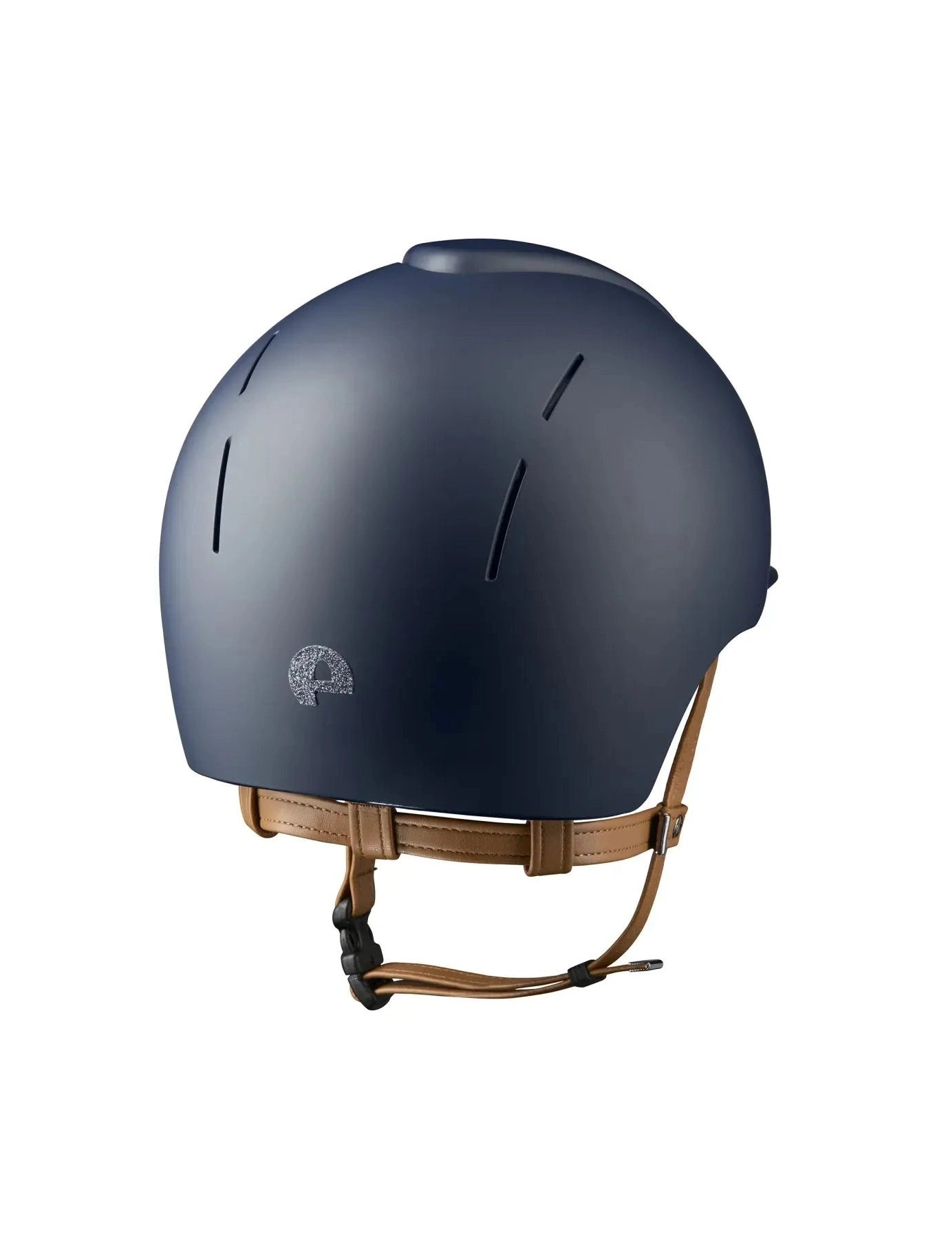 KEP SMART NOVA KASK JEŹDZIECKI TEXTILE GRANATOWY Z BEŻOWYM PASKIEM SHINY STAR SILVER - Kep Italia Equishop