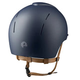 KEP SMART NOVA KASK JEŹDZIECKI TEXTILE GRANATOWY Z BEŻOWYM PASKIEM SHINY STAR SILVER - Kep Italia Equishop