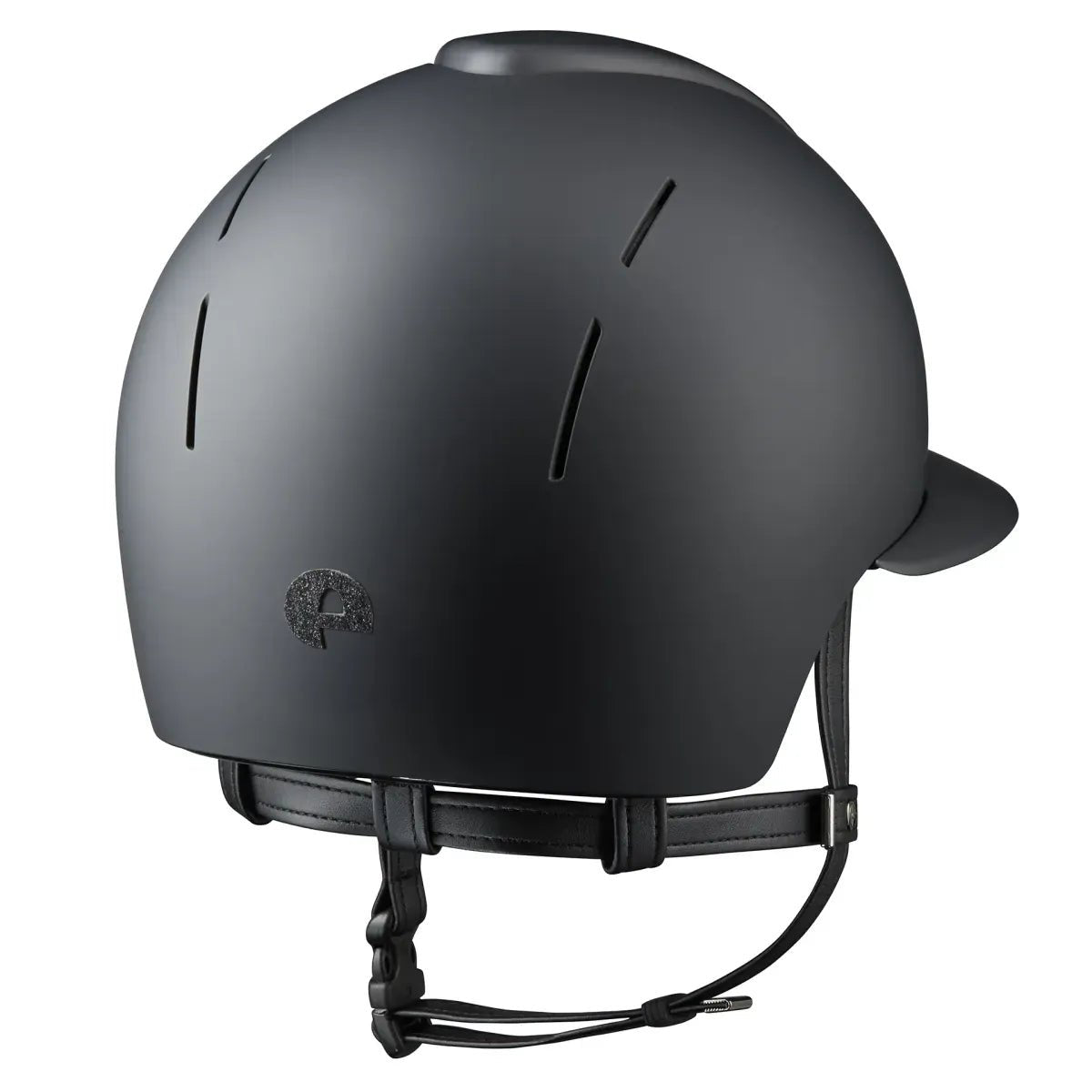 KEP SMART NOVA KASK JEŹDZIECKI TEXTILE POLO CZARNY SHINY STAR - Kep Italia Equishop