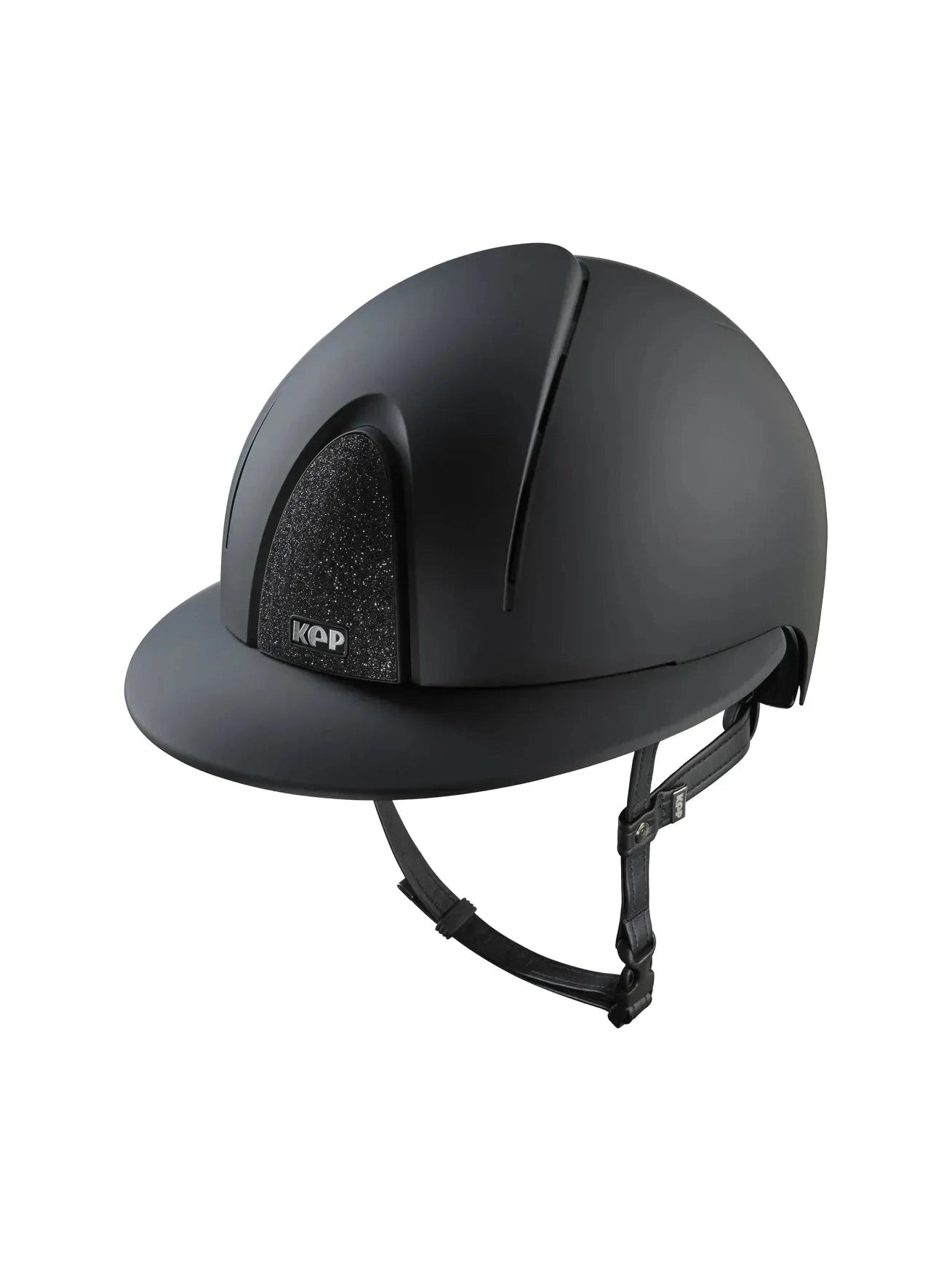 KEP SMART NOVA KASK JEŹDZIECKI TEXTILE POLO CZARNY SHINY STAR - Kep Italia Equishop