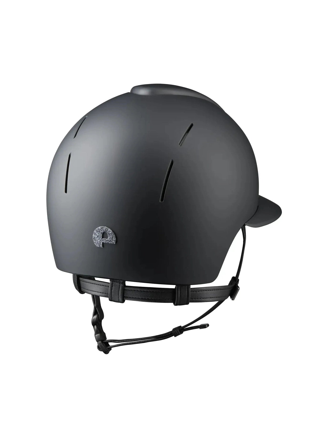 KEP SMART NOVA KASK JEŹDZIECKI TEXTILE POLO CZARNY SHINY STAR SILVER - Kep Italia Equishop