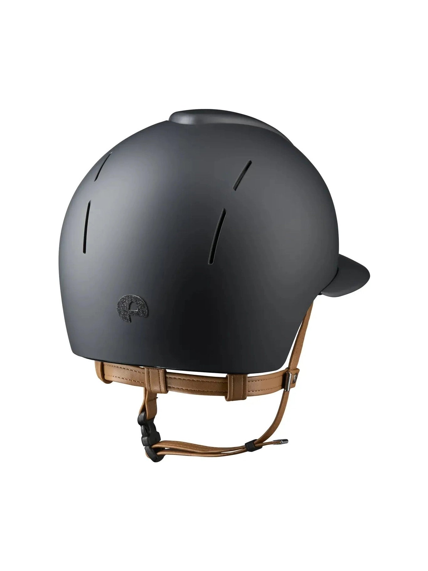 KEP SMART NOVA KASK JEŹDZIECKI TEXTILE POLO CZARNY Z BEŻOWYM PASKIEM SHINY STAR - Kep Italia Equishop