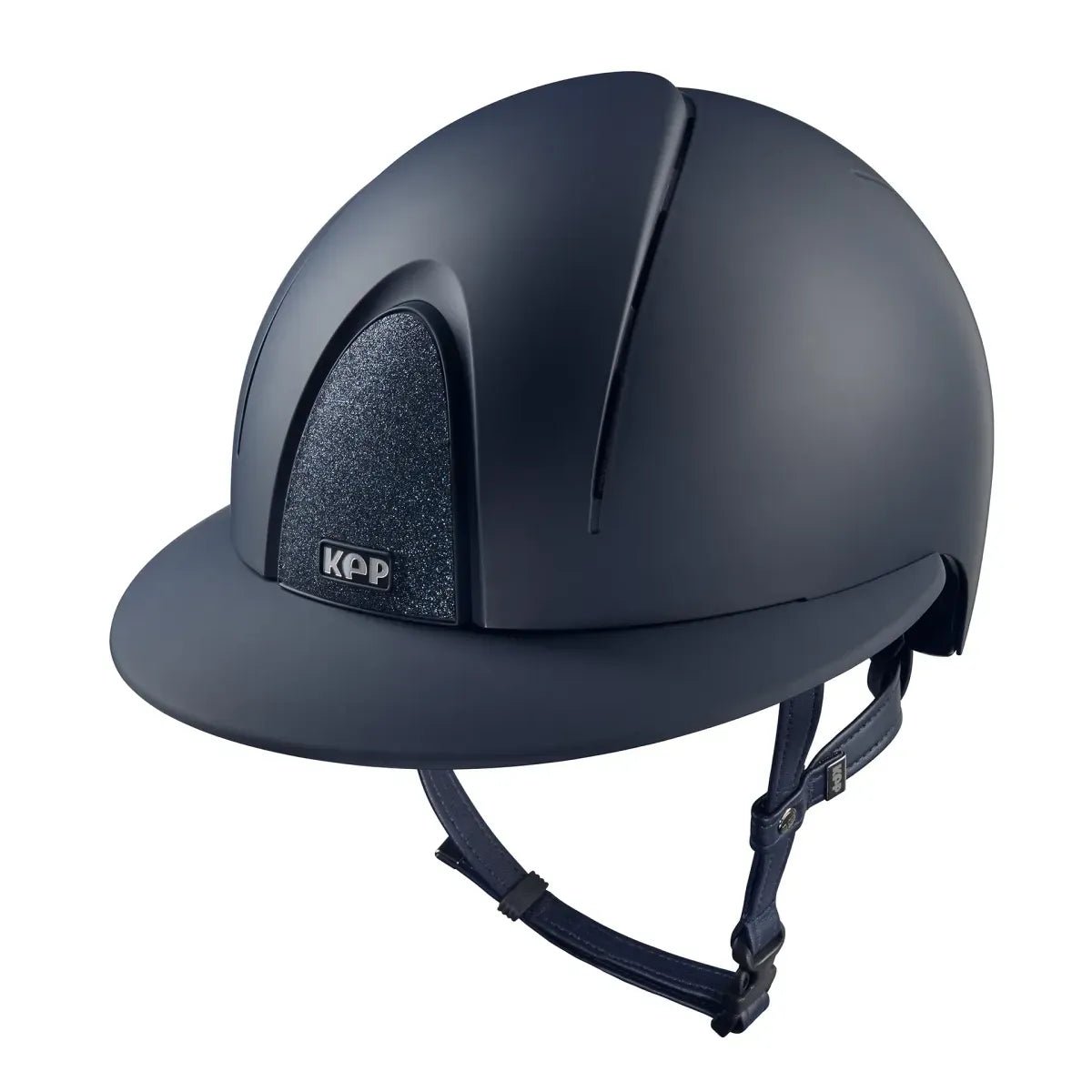 KEP SMART NOVA KASK JEŹDZIECKI TEXTILE POLO GRANATOWY SHINY STAR - Kep Italia Equishop