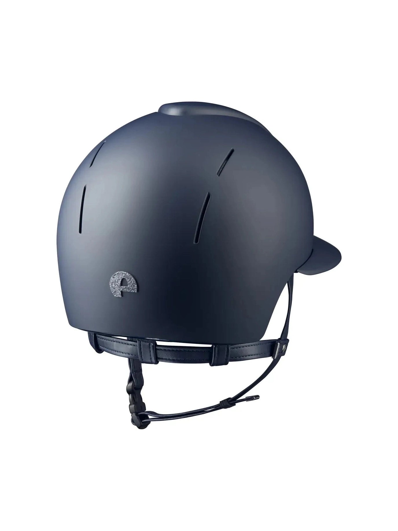 KEP SMART NOVA KASK JEŹDZIECKI TEXTILE POLO GRANATOWY SHINY STAR SILVER - Kep Italia Equishop