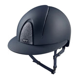 KEP SMART NOVA KASK JEŹDZIECKI TEXTILE POLO GRANATOWY SHINY STAR SILVER - Kep Italia Equishop
