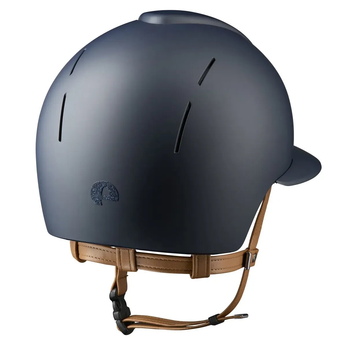 KEP SMART NOVA KASK JEŹDZIECKI TEXTILE POLO GRANATOWY Z BEŻOWYM PASKIEM SHINY STAR - Kep Italia Equishop