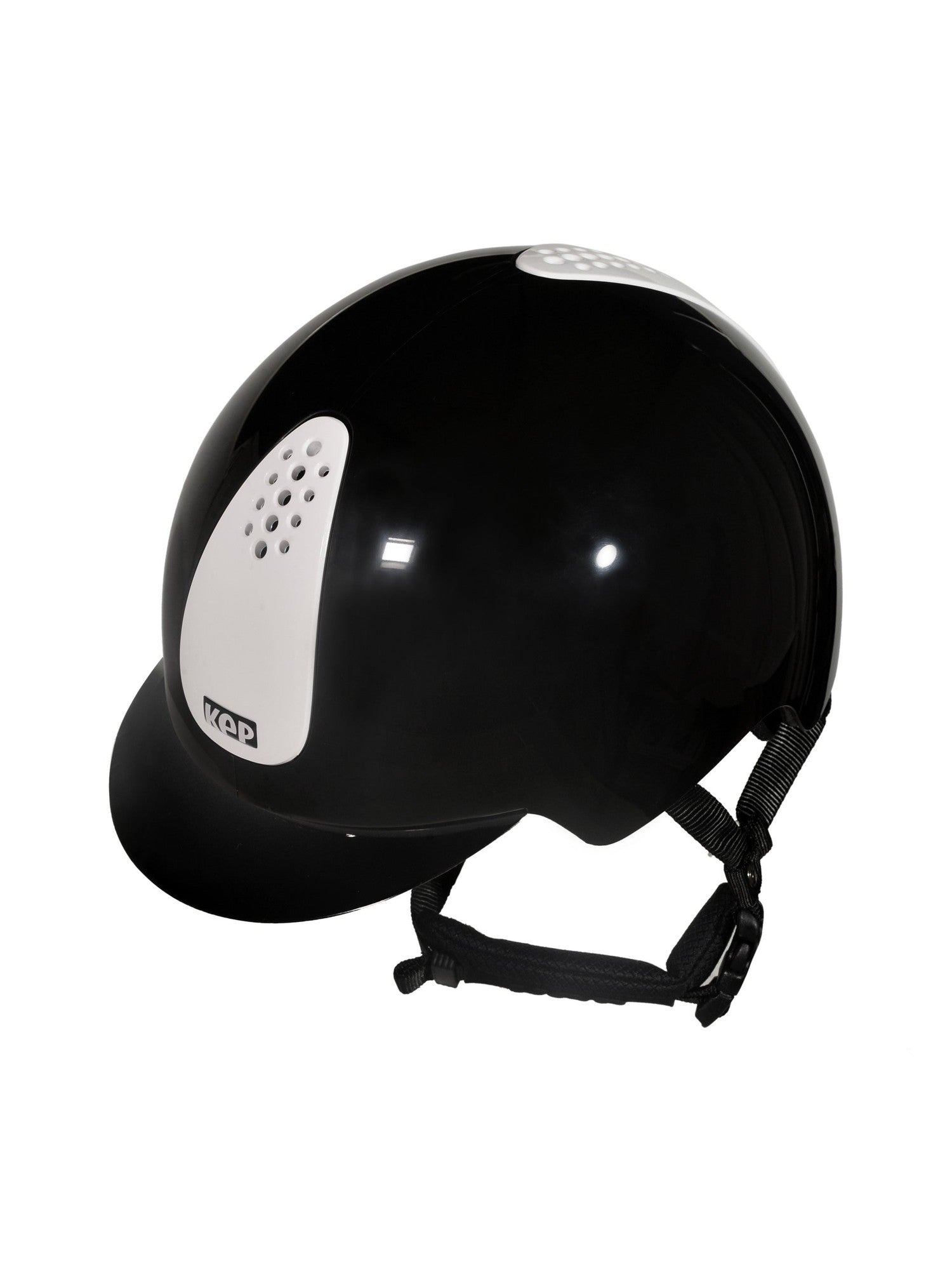 KEP ITALIA KEPPY KASK JEŹDZIECKI DZIECIĘCY CZARNY / BIAŁY